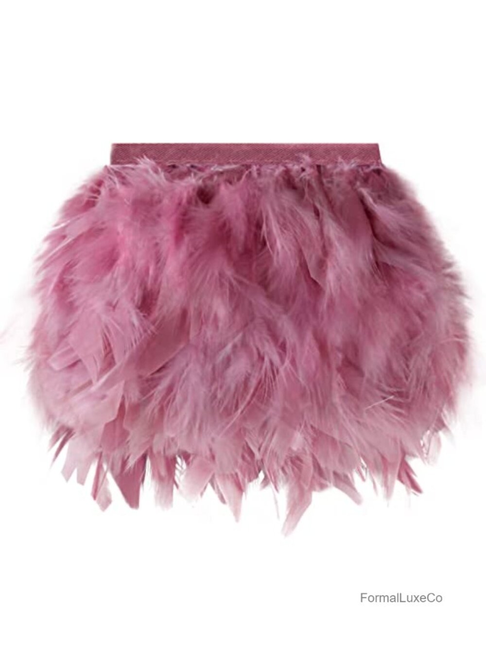 Turkey Feather Trim Marabou Ribbon Chandelle Boas Fringe 3 Yards Sewing Crafts